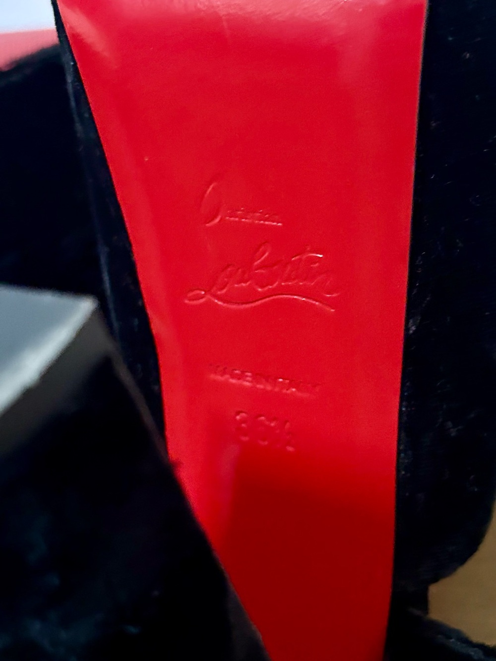 Christian Louboutin Tamila 140 | Velvet Platform Heels | sz 36.5 - Picture 3 of 8